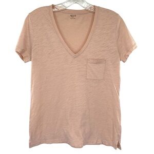 Madewell V Neck Pocket Tee Small